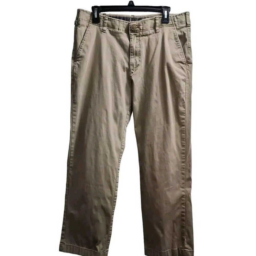 Wrangler Khaki Pants Straight‎ Leg Casual Chino Style 34x27